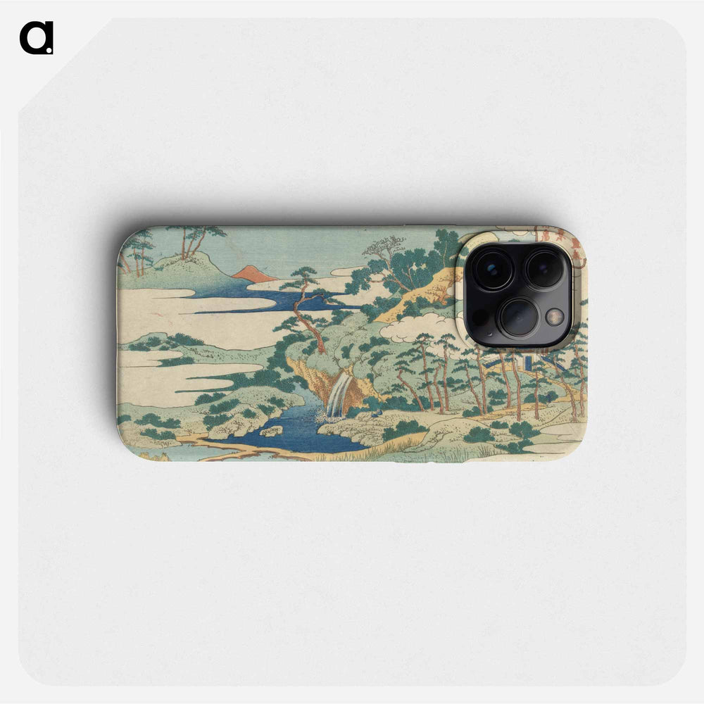 The Sacred Spring at Jōgaku - Katsushika Hokusai Phone Case.