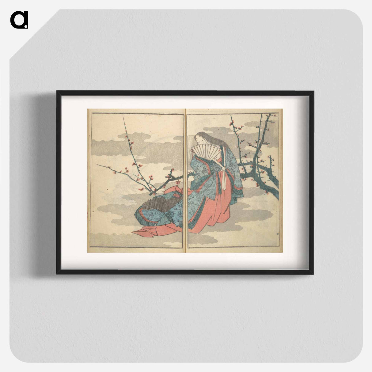 Picture Book with Mixed Verses on Jōruri (Puppet Theater) - Katsushika Hokusai Poster.