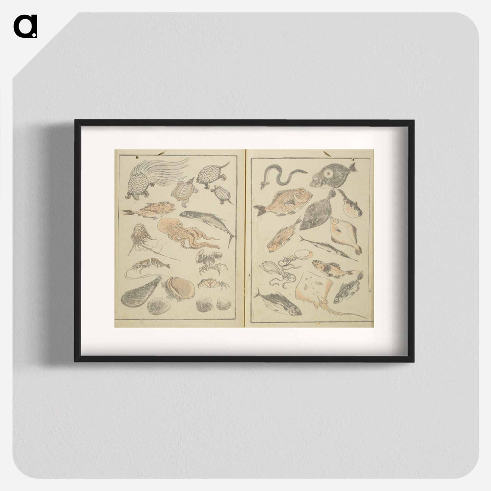 Hokusai's manga shōen zen - Katsushika Hokusai Poster.