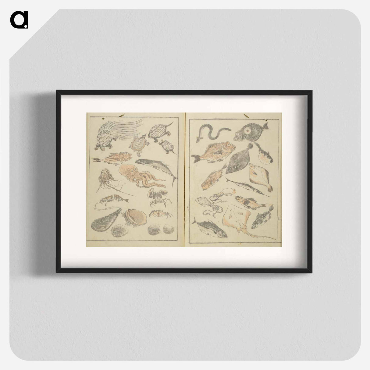 Hokusai's manga shōen zen - Katsushika Hokusai Poster.