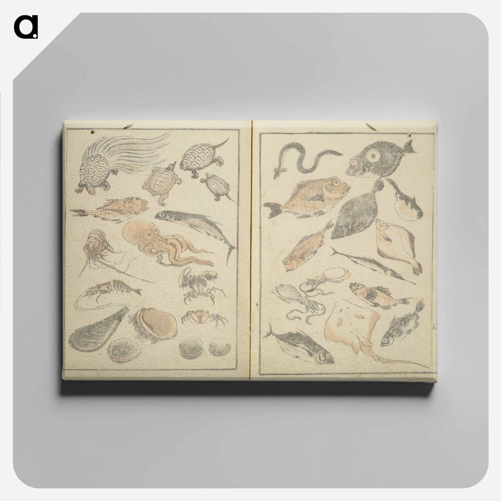 Hokusai's manga shōen zen - Katsushika Hokusai Canvas.