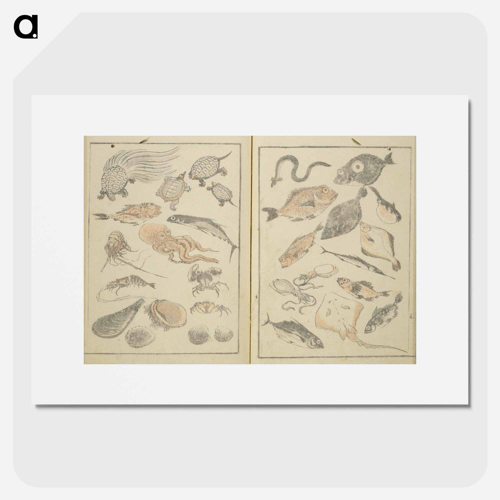 Hokusai's manga shōen zen - Katsushika Hokusai Poster.