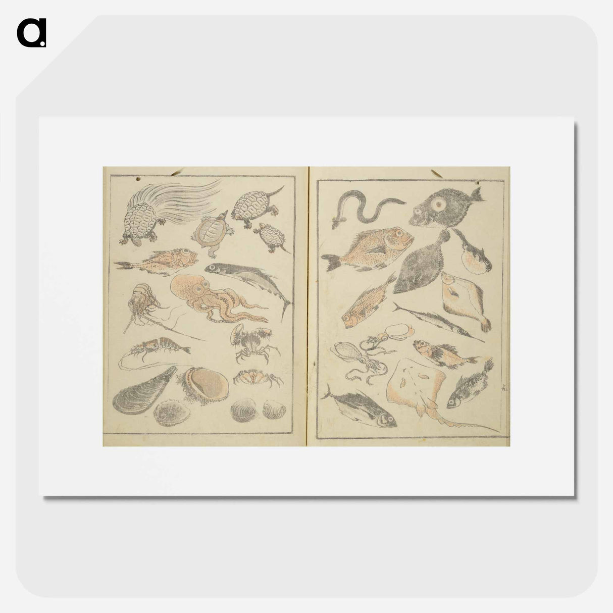 Hokusai's manga shōen zen - Katsushika Hokusai Poster.