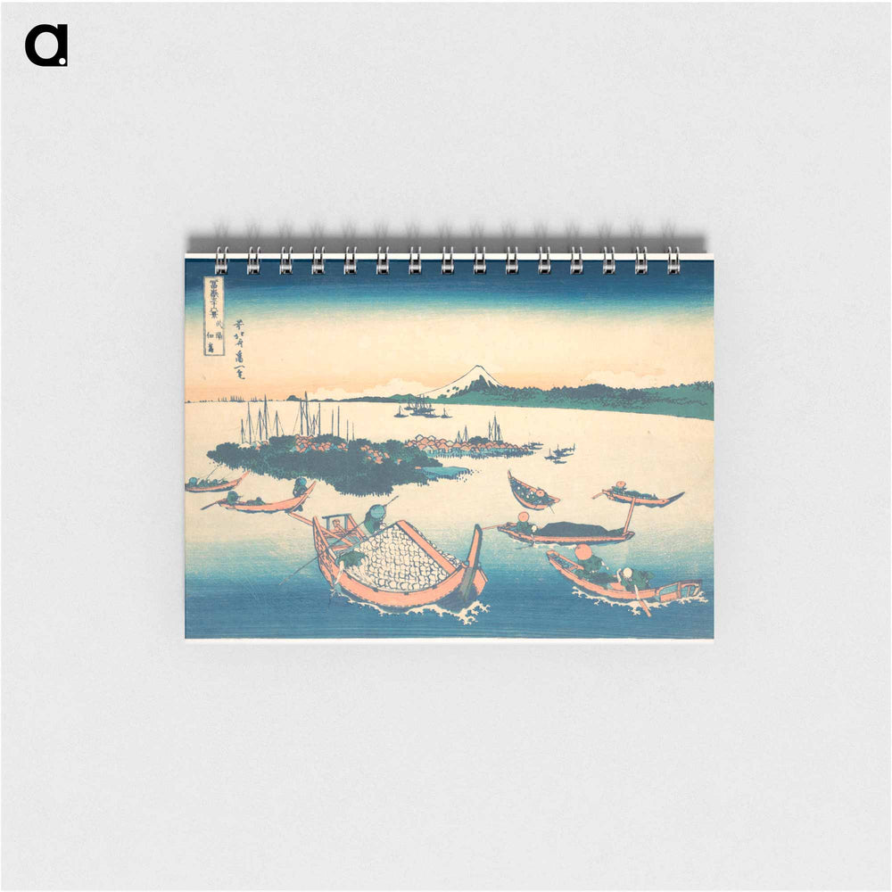 Hokusai's Tsukudajima in Musashi Province (Buyō Tsukudajima) - 葛飾 北斎 Memo.