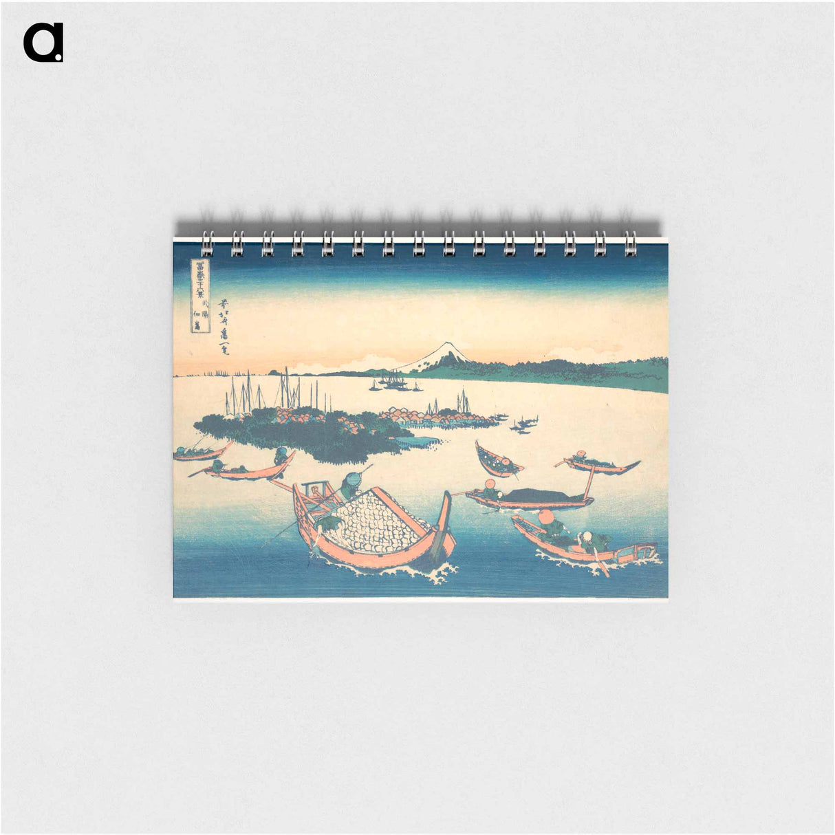 Hokusai's Tsukudajima in Musashi Province (Buyō Tsukudajima) - 葛飾 北斎 Memo.