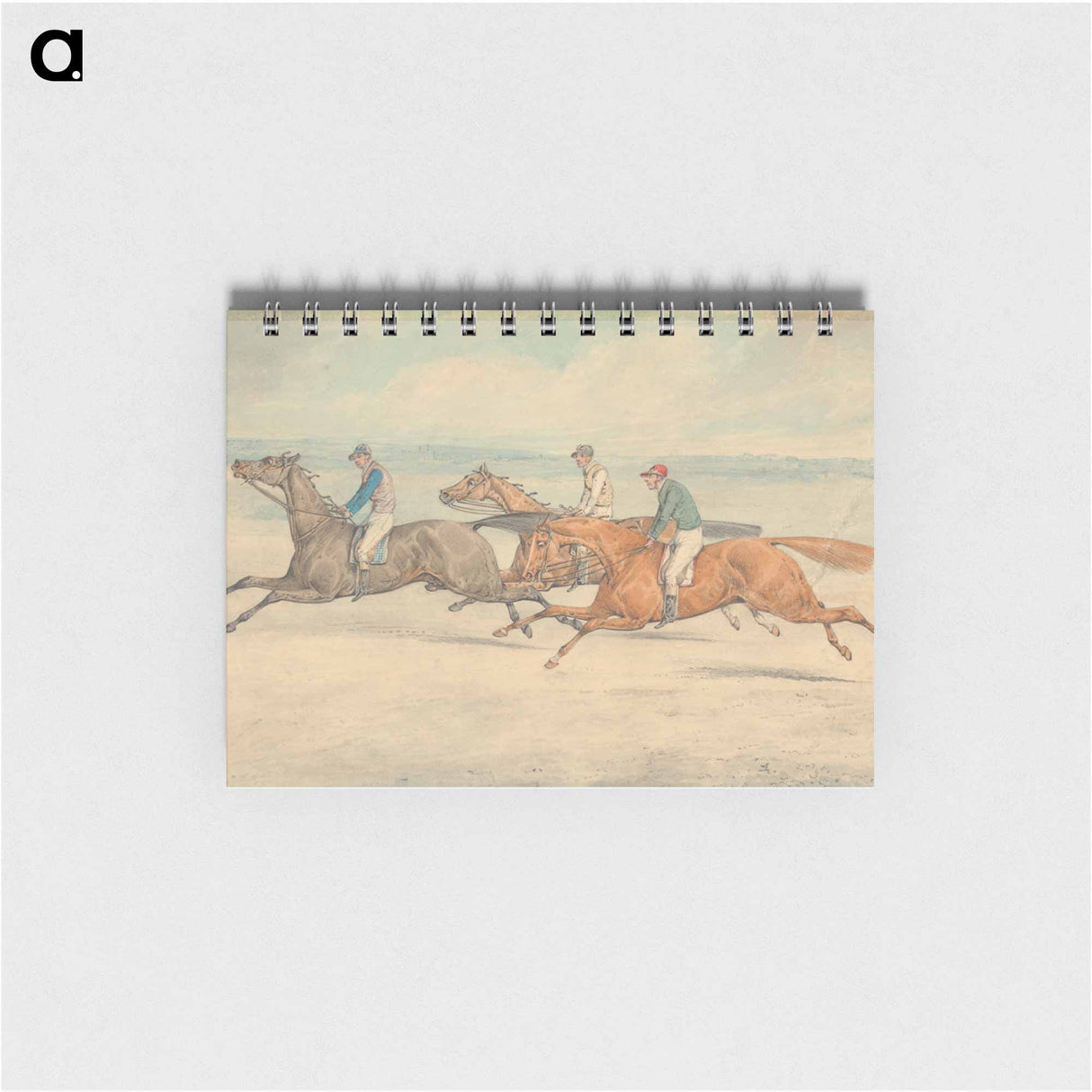 アートメモ帳-Three Racehorses with Jockeys Up Galloping in a Group to Left
- イェール大学アートギャラリー Memo.