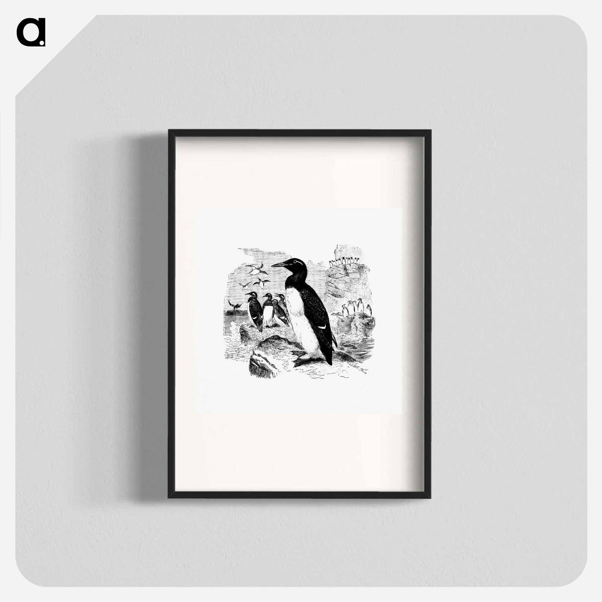 アートポスター-Victorian Style Penguins Engraving
- 大英図書館 Poster.