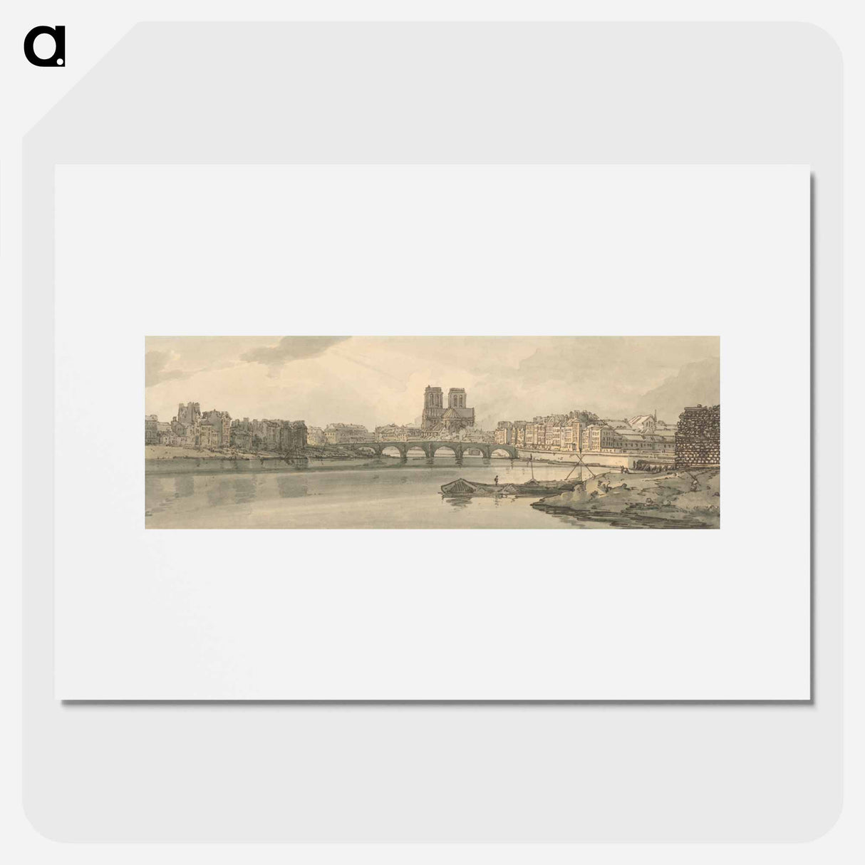 アートポスター-A View of the Pont de la Tournelle and Notre Dame Taken From the Arsenal
- イェール大学アートギャラリー Poster.
