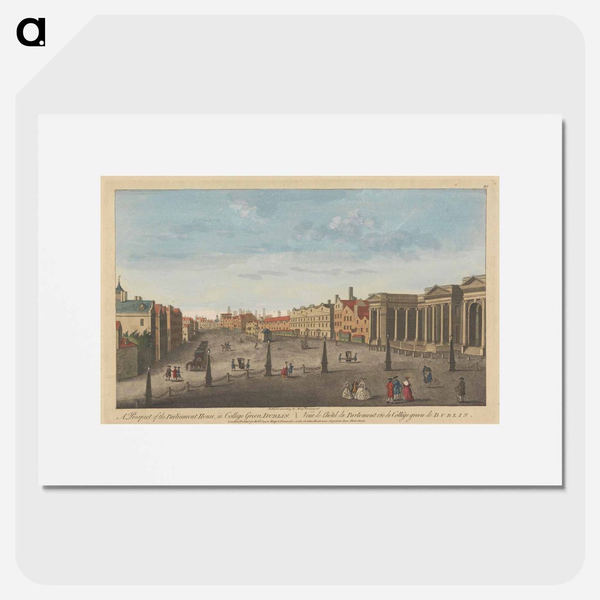 アートポスター-A Prospect of the Parliament House, in College Green, Dublin
- イェール大学アートギャラリー Poster.