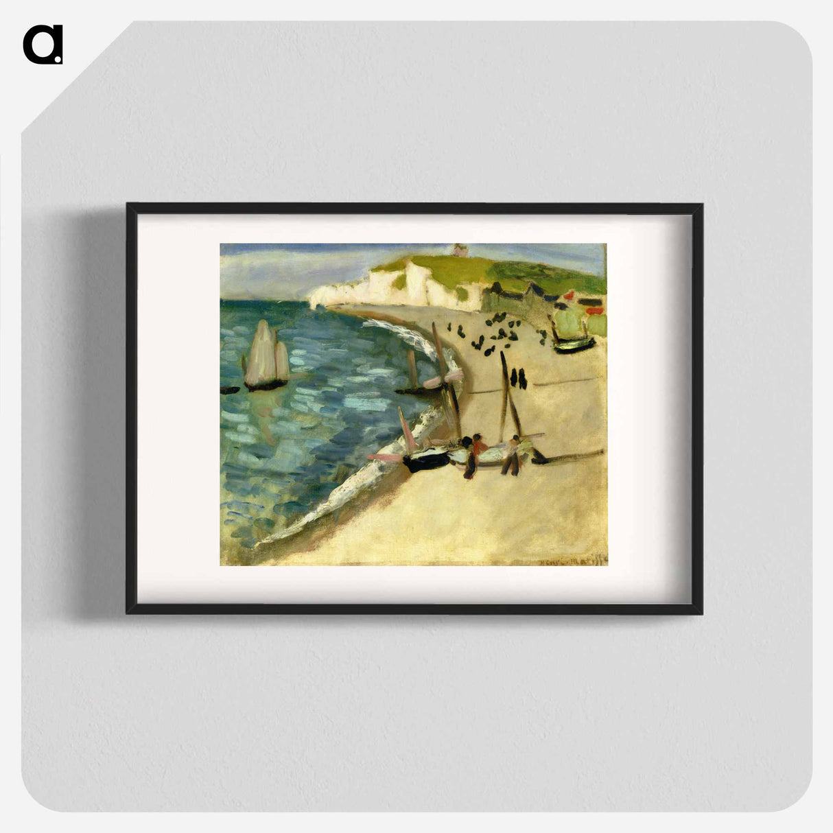 アートポスター-Aht Amont Cliffs at Etretat - アンリ マティス Poster.