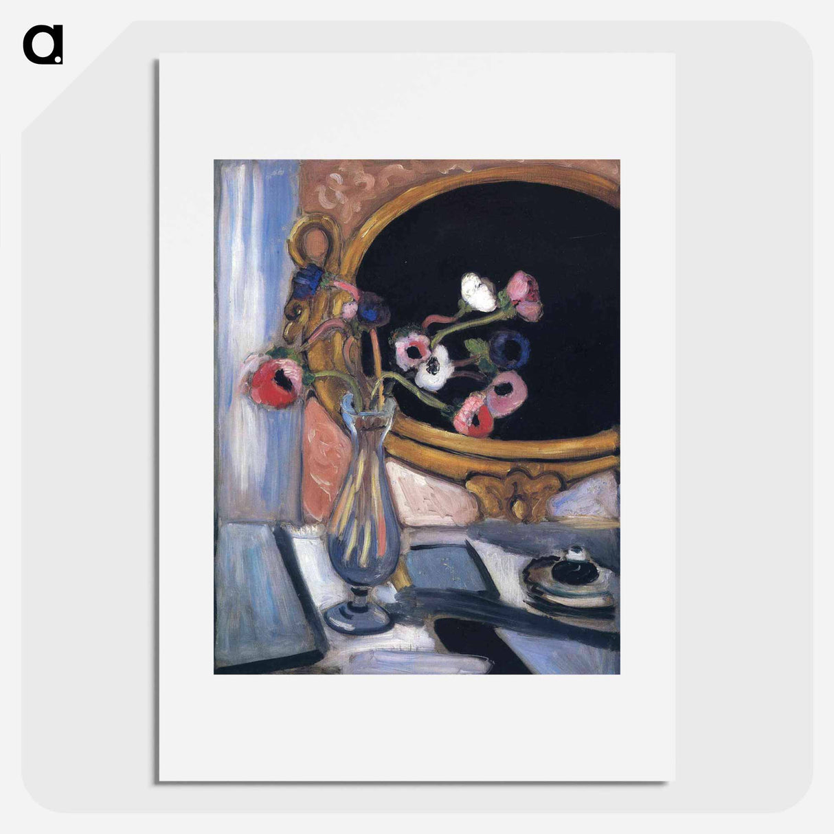 アートポスター-Anemone and Mirror - アンリ マティス Poster.