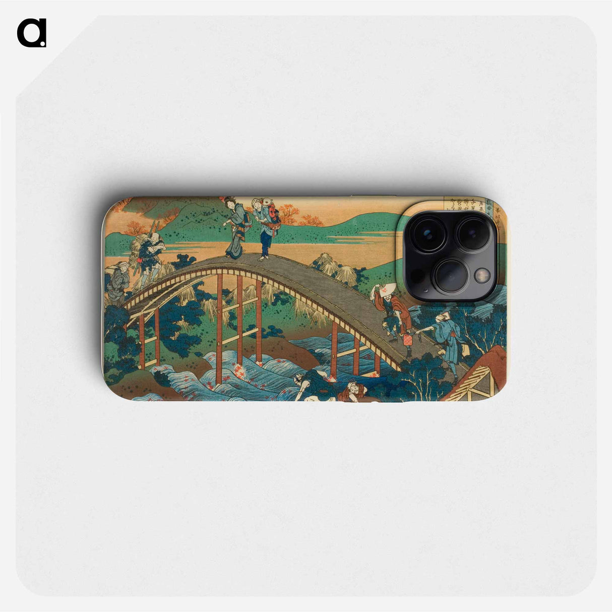 Hokusai's Poem by Ariwara no Narihira - Katsushika Hokusai Phone Case.