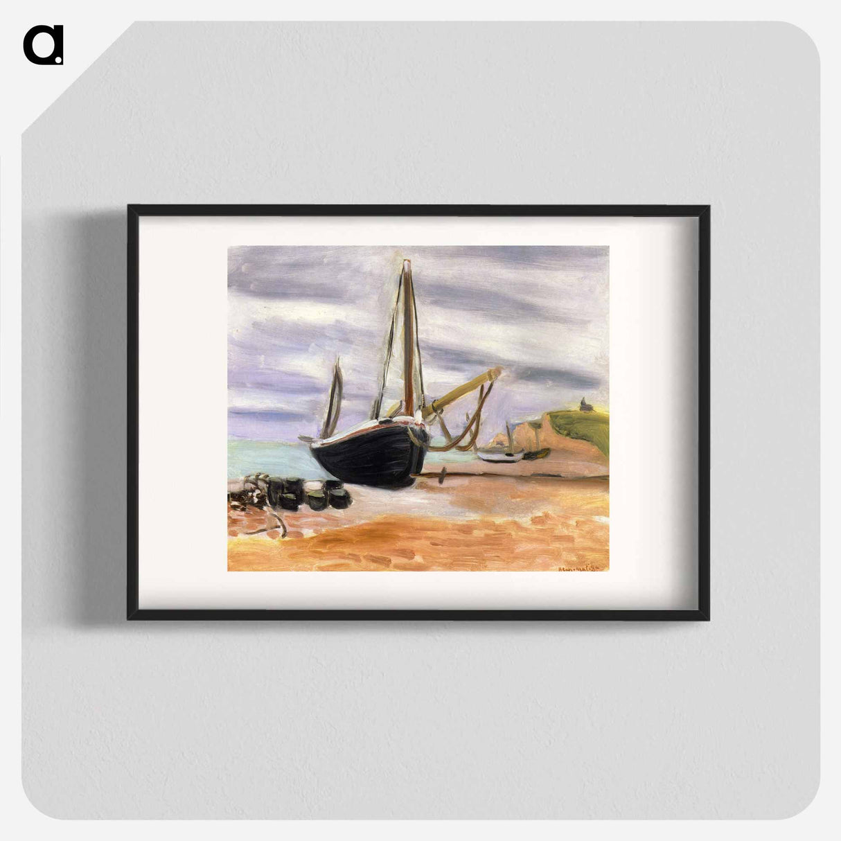 アートポスター-Boats at Etretat - アンリ マティス Poster.