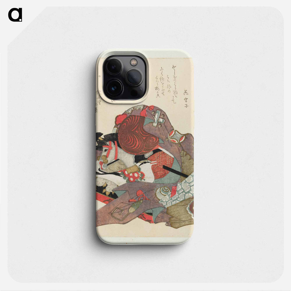 A comparison of Genroku poems and shells - Katsushika Hokusai Phone Case.