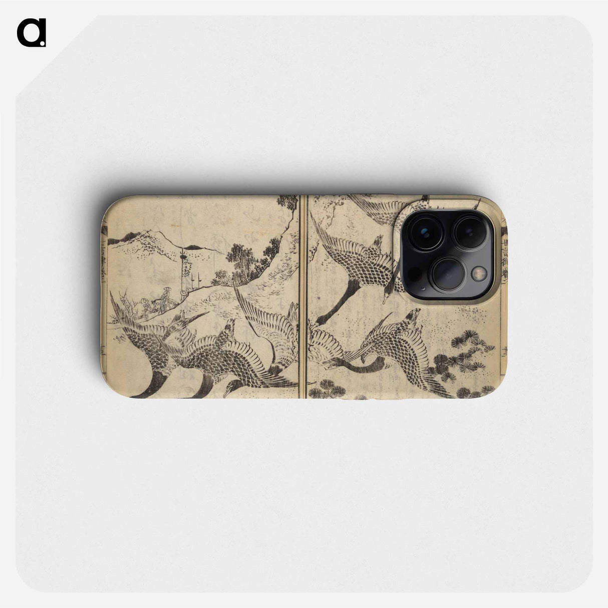 Picture Book of The Tōshisen (Chinese verses by Takai Ranzan), Series Seven - Katsushika Hokusai Phone Case.