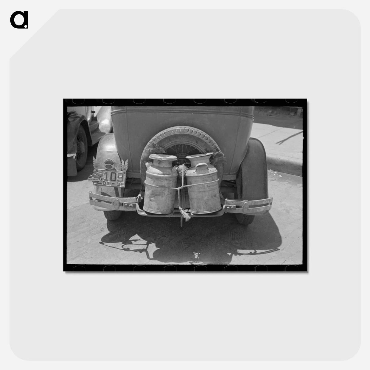 アートポストカード-Milk Can Delivery
- ラッセル リー Postcard.