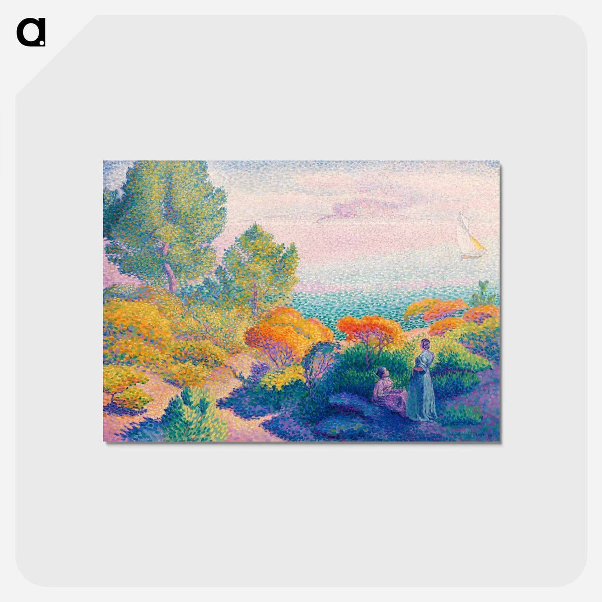 アートポストカード-Two Women by the Shore, Mediterranean
- バーンズ・コレクション Postcard.