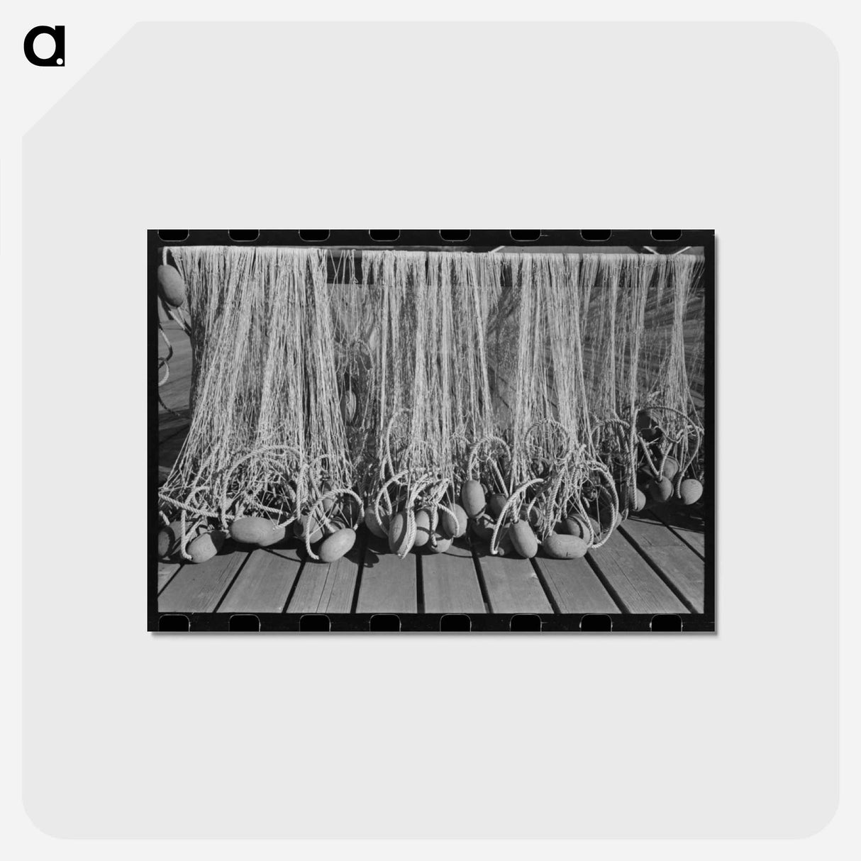 アートポストカード-Nets with Floats, Astoria, Oregon
- ラッセル リー Postcard.