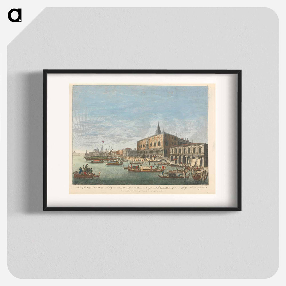 アートポスター-A View of the Doge's Palace at Venice with the Grand landing place before it
- イェール大学アートギャラリー Poster.