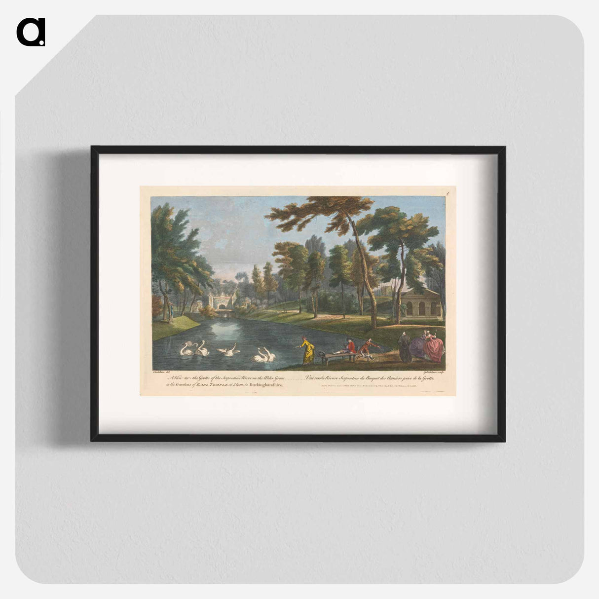 アートポスター-A View to the Grotto of the Serpentine River in the Alder Grove in the Gardens of Earl Temple at Stow, in Buckinghamshire
- イェール大学アートギャラリー Poster.
