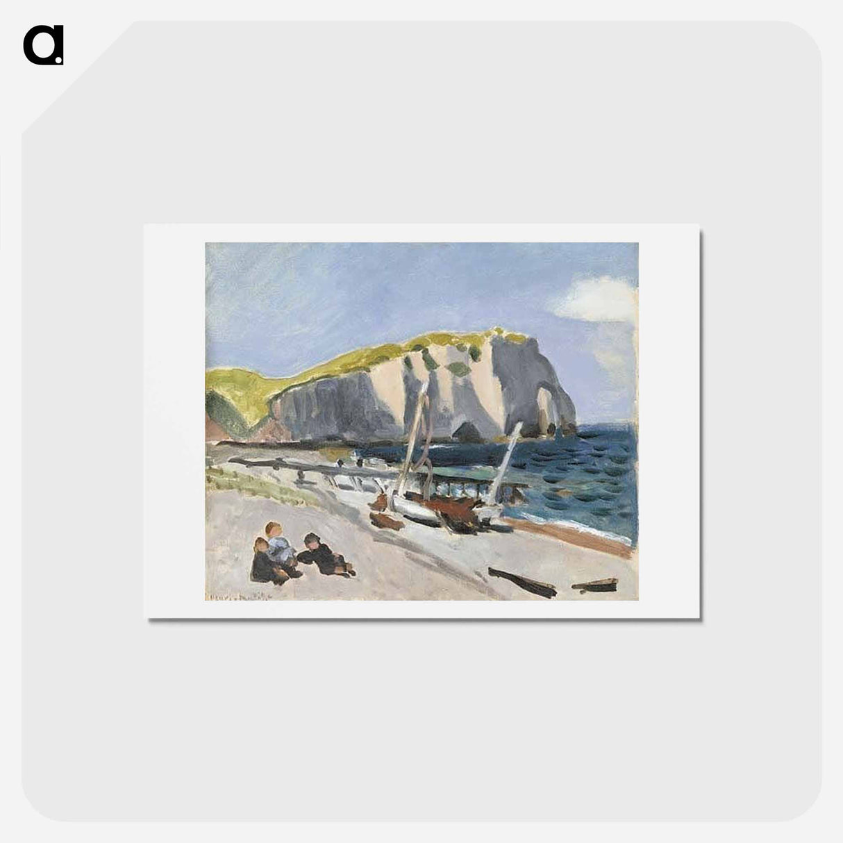 アートポストカード-Falaises D'Aval - アンリ マティス Postcard.