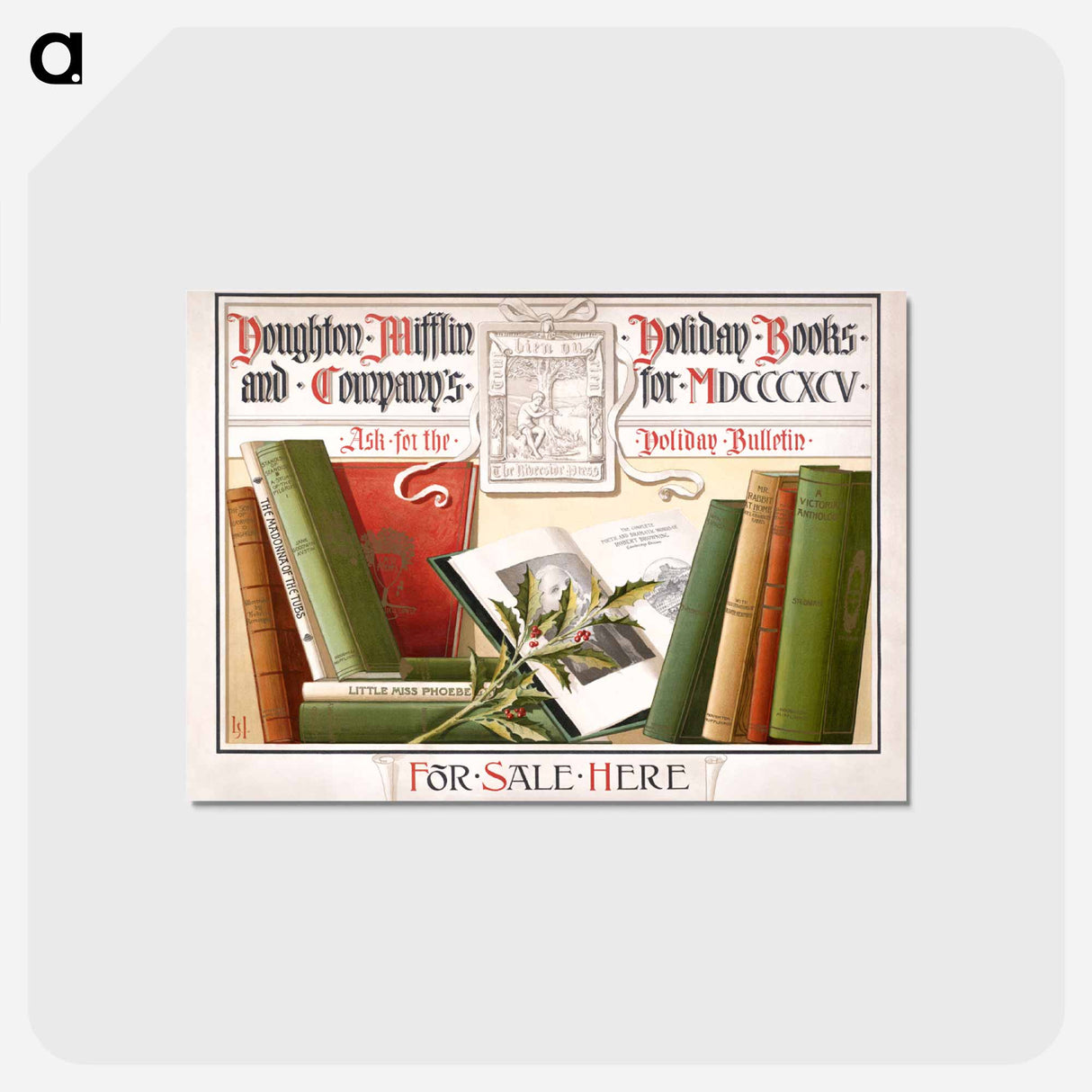 アートポストカード-Houghton Mifflin Holiday Books
- ボストン公共図書館 Postcard.