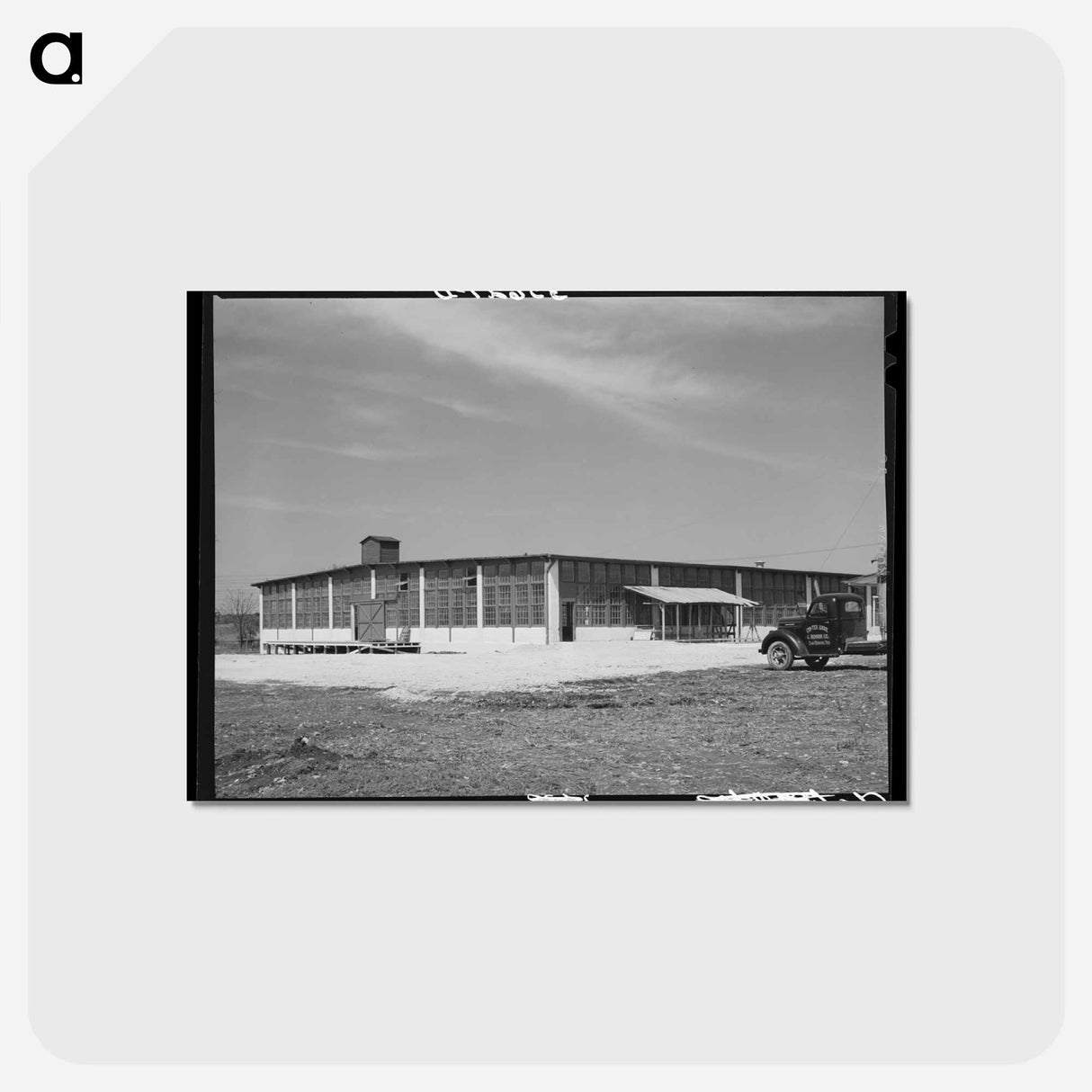アートポストカード-Wool and Mohair Scouring Plant, San Marcos
- ラッセル リー Postcard.