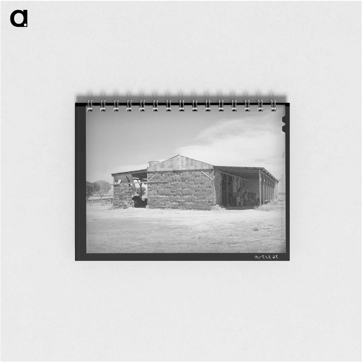 アートメモ帳-Baled Hay, Casa Grande Valley Farms, Pinal County, Arizona
- ラッセル リー Memo.