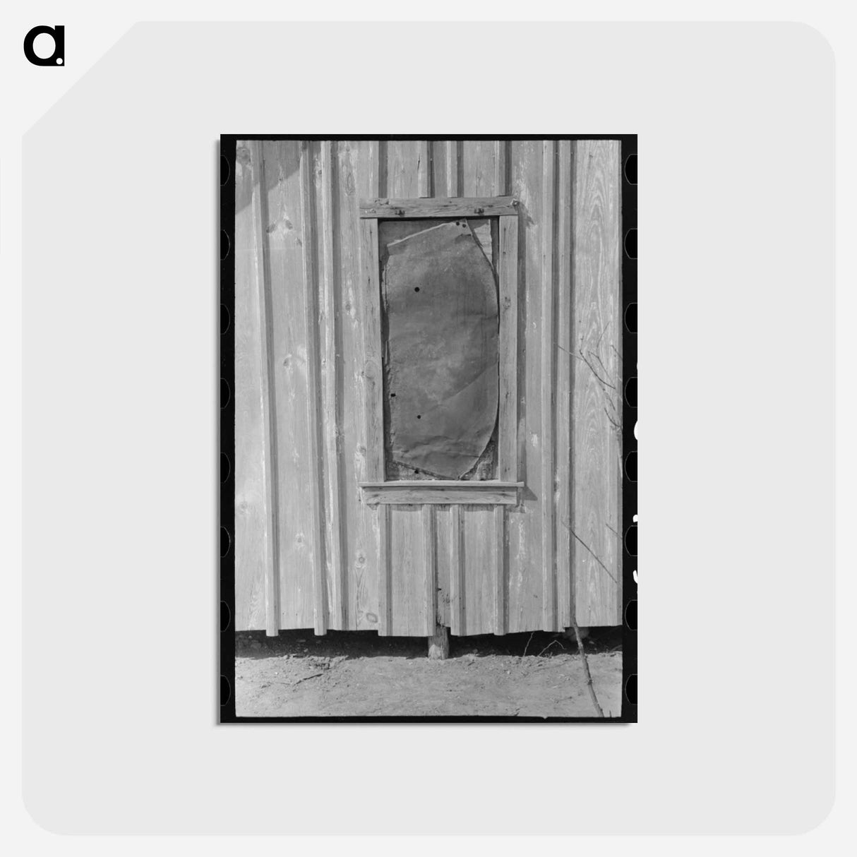 アートポストカード-Window Detail, Mexican Section, Crystal City, Texas
- ラッセル リー Postcard.