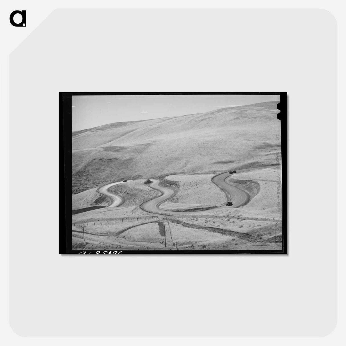 アートポストカード-Highway to Columbia River Gorge, Klickitat County
- ラッセル リー Postcard.