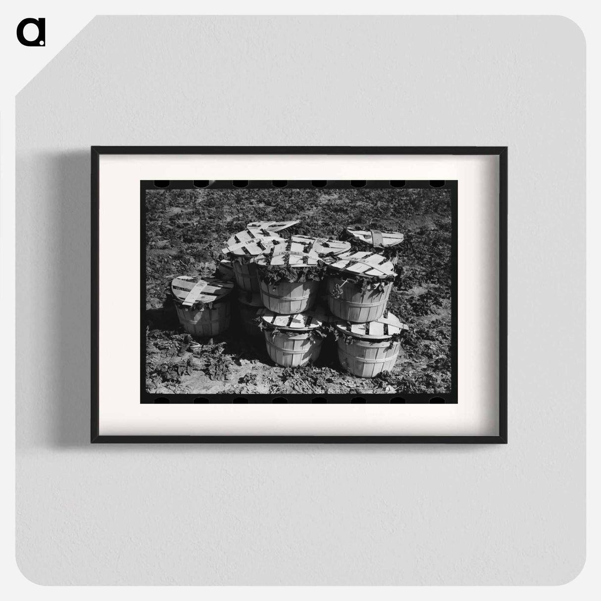 アートポスター-Baskets of Spinach, La Pryor, Texas
- ラッセル リー Poster.
