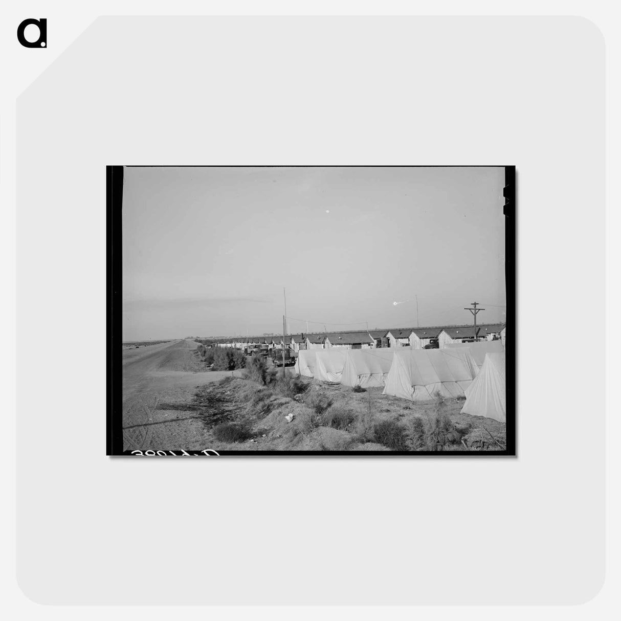 アートポストカード-Housing for Transient Workers, Giffen Ranch
- ラッセル リー Postcard.