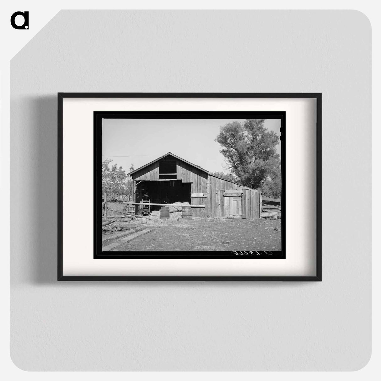 アートポスター-Barn of Perry Warner, Tehama County
- ラッセル リー Poster.