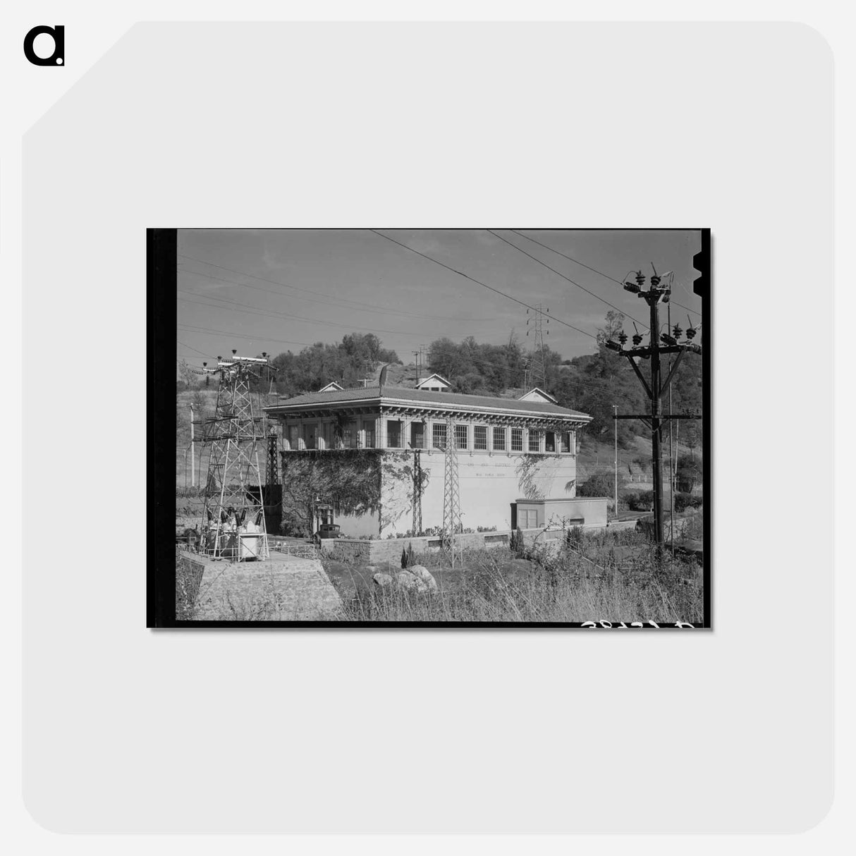 アートポストカード-Pacific Gas and Electric Powerhouse, Placer County, California
- ラッセル リー Postcard.
