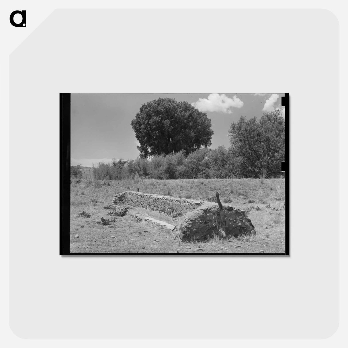 アートポストカード-Feed Trough, Ranch Near Marfa, Texas
- ラッセル リー Postcard.
