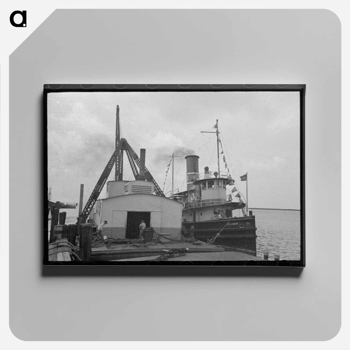 アートパネル-U.S. Engineers' Tugboat, Burrwood, Louisiana
- ラッセル リー Canvas.