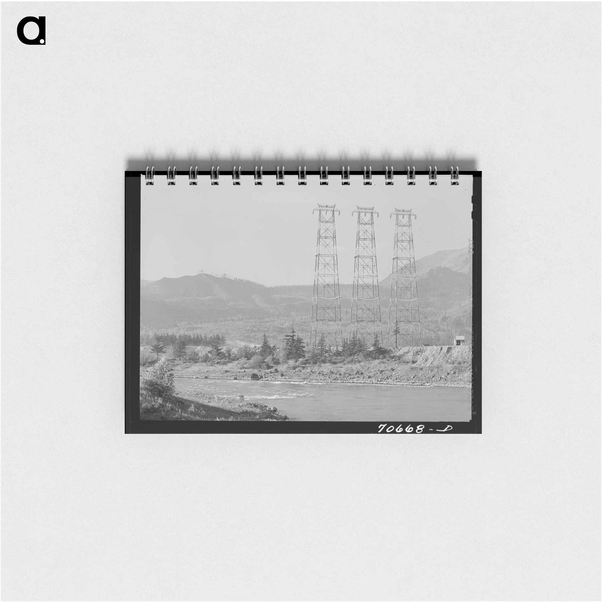 アートメモ帳-Crossing Towers and the Columbia River at Bonneville Dam
- ラッセル リー Memo.