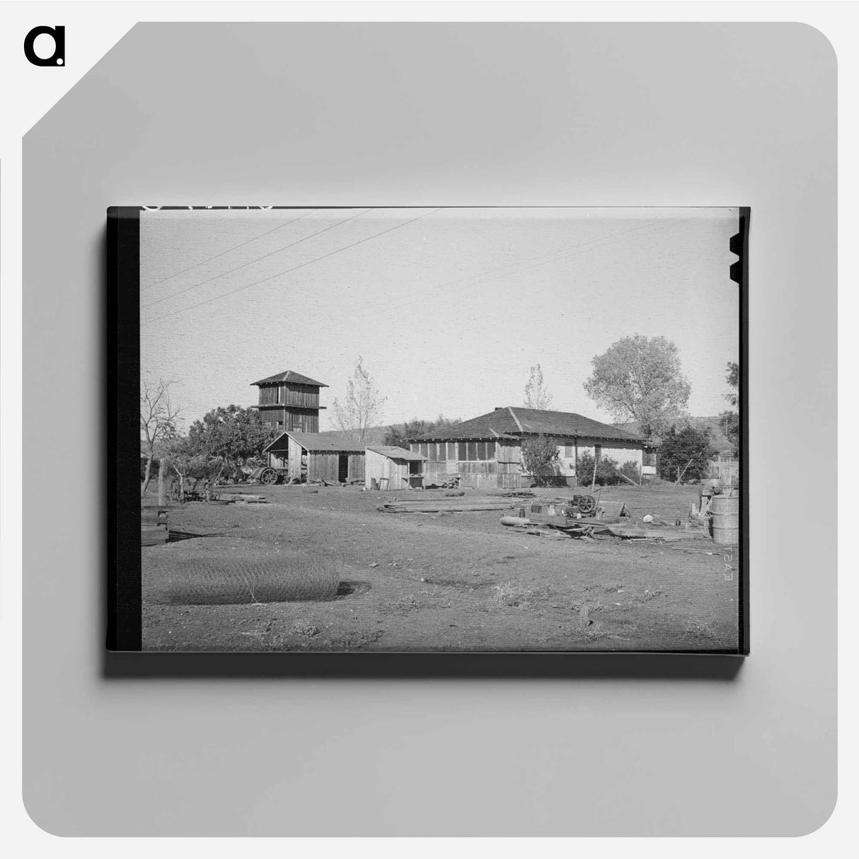 アートパネル-Farmstead of John Frost, Tehama County
- ラッセル リー Canvas.