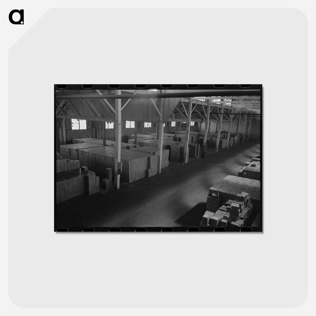 アートポストカード-Canned Salmon in Warehouse, Astoria, Oregon
- ラッセル リー Postcard.