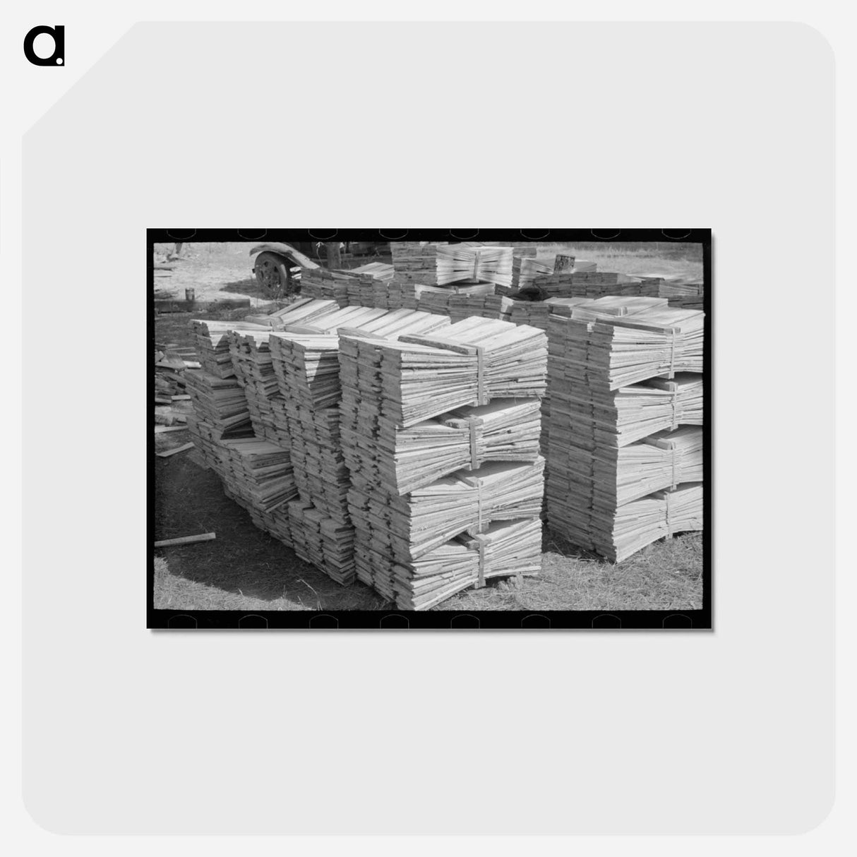 アートポストカード-Shingles Made Near Jefferson, Texas
- ラッセル リー Postcard.