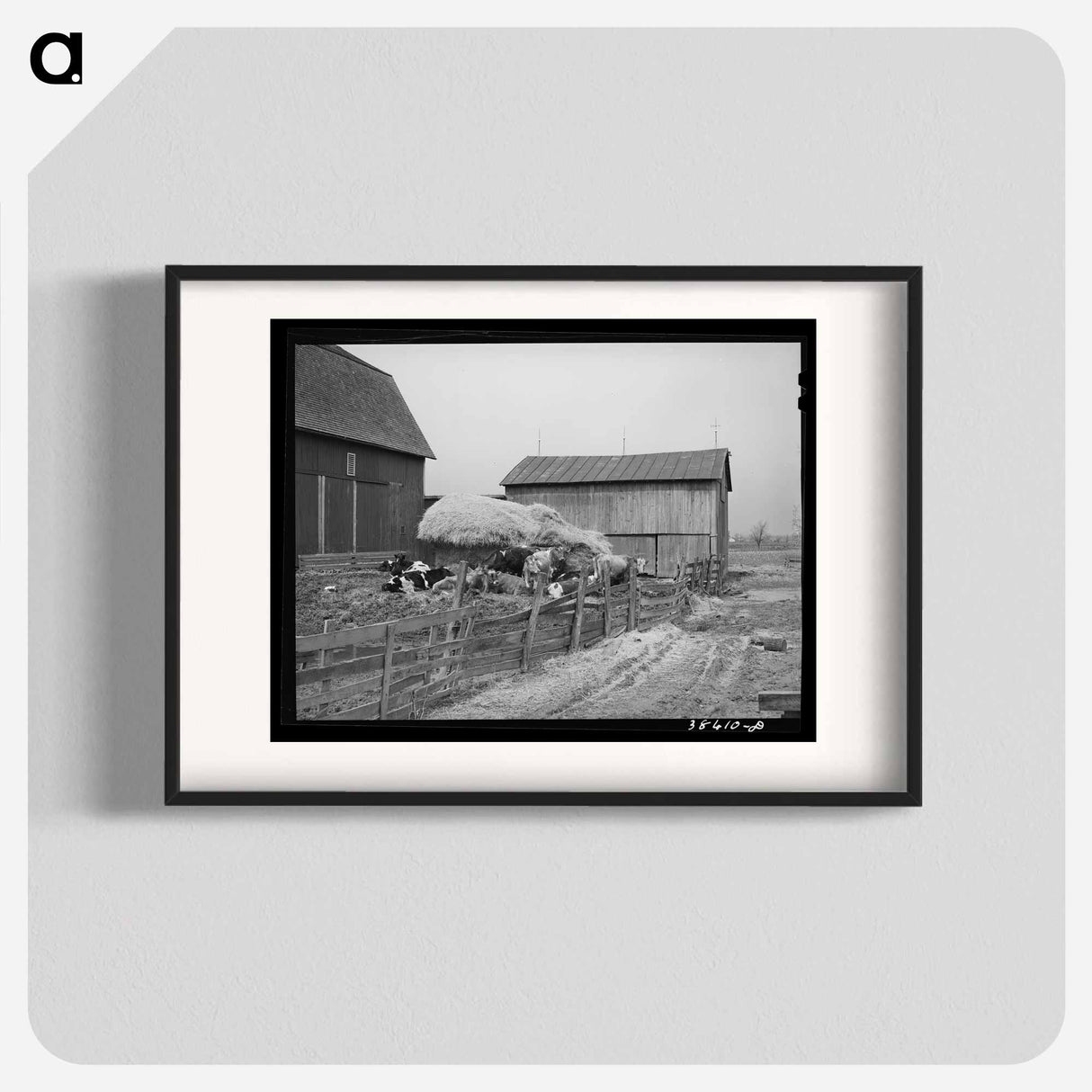 アートポスター-Barnyard Scene, Hancock County, Ohio
- ラッセル リー Poster.