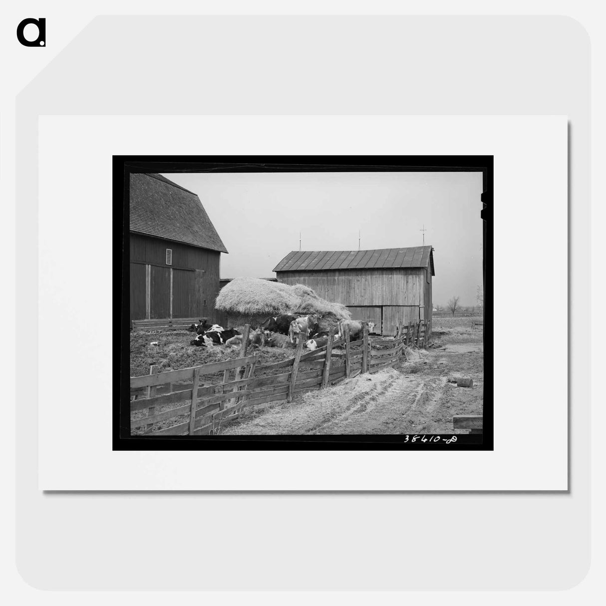 アートポスター-Barnyard Scene, Hancock County, Ohio
- ラッセル リー Poster.