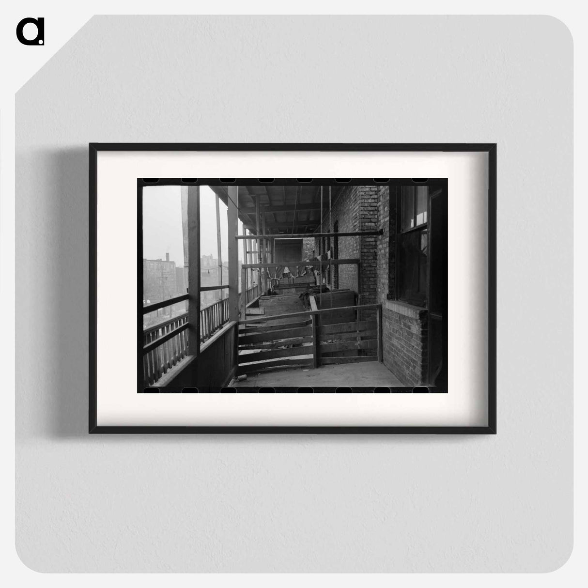 アートポスター-Back Porches of Apartment Building, Chicago
- ラッセル リー Poster.