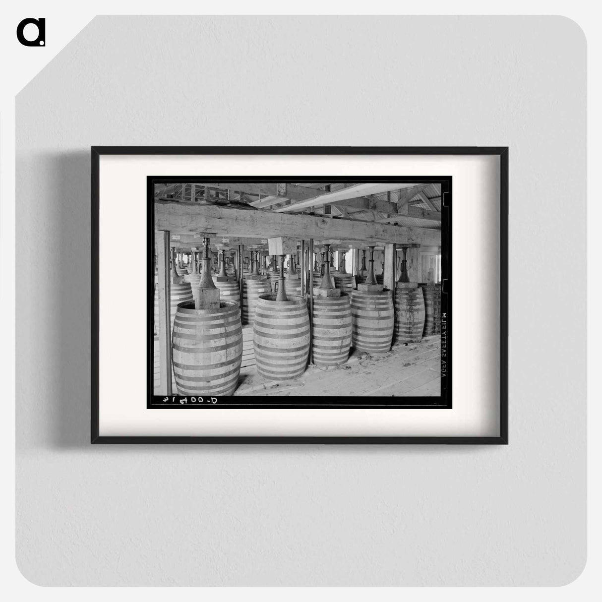 アートポスター-Barrels of Perique Tobacco Aging
- ラッセル リー Poster.
