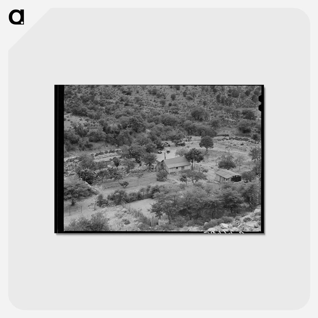 アートポストカード-Ranch in the Valley, Cochise County, Arizona
- ラッセル リー Postcard.
