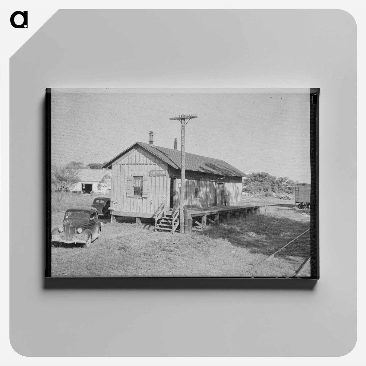 アートパネル-Railroad Station, Lothair, Maryland
- ラッセル リー Canvas.