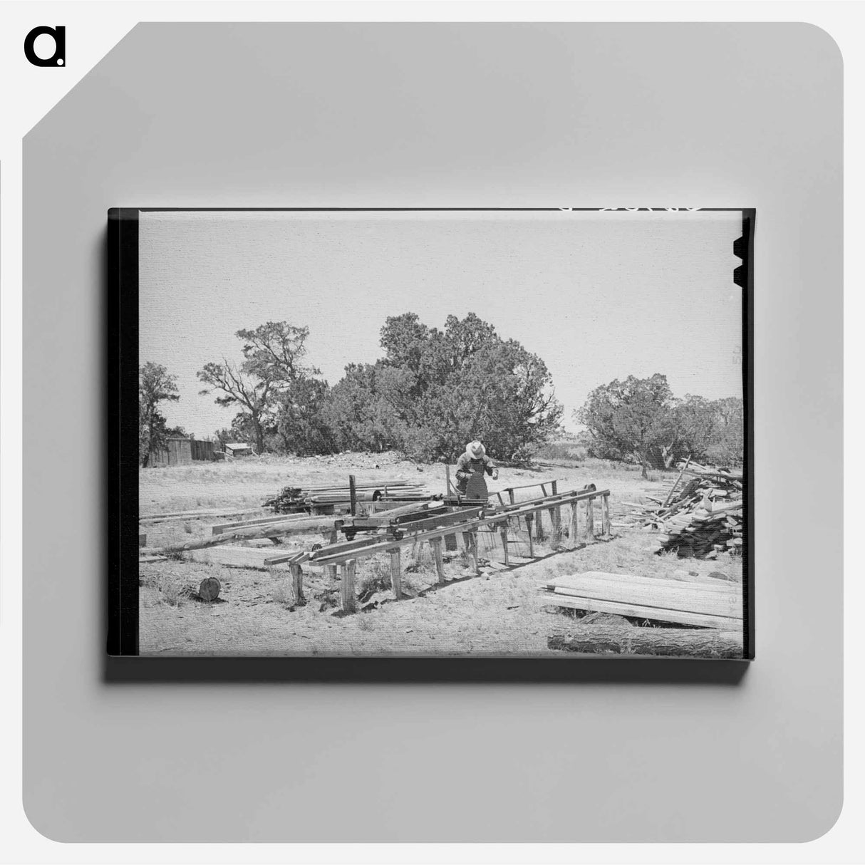 アートパネル-George Hutton's Homestead Sawmill
- ラッセル リー Canvas.