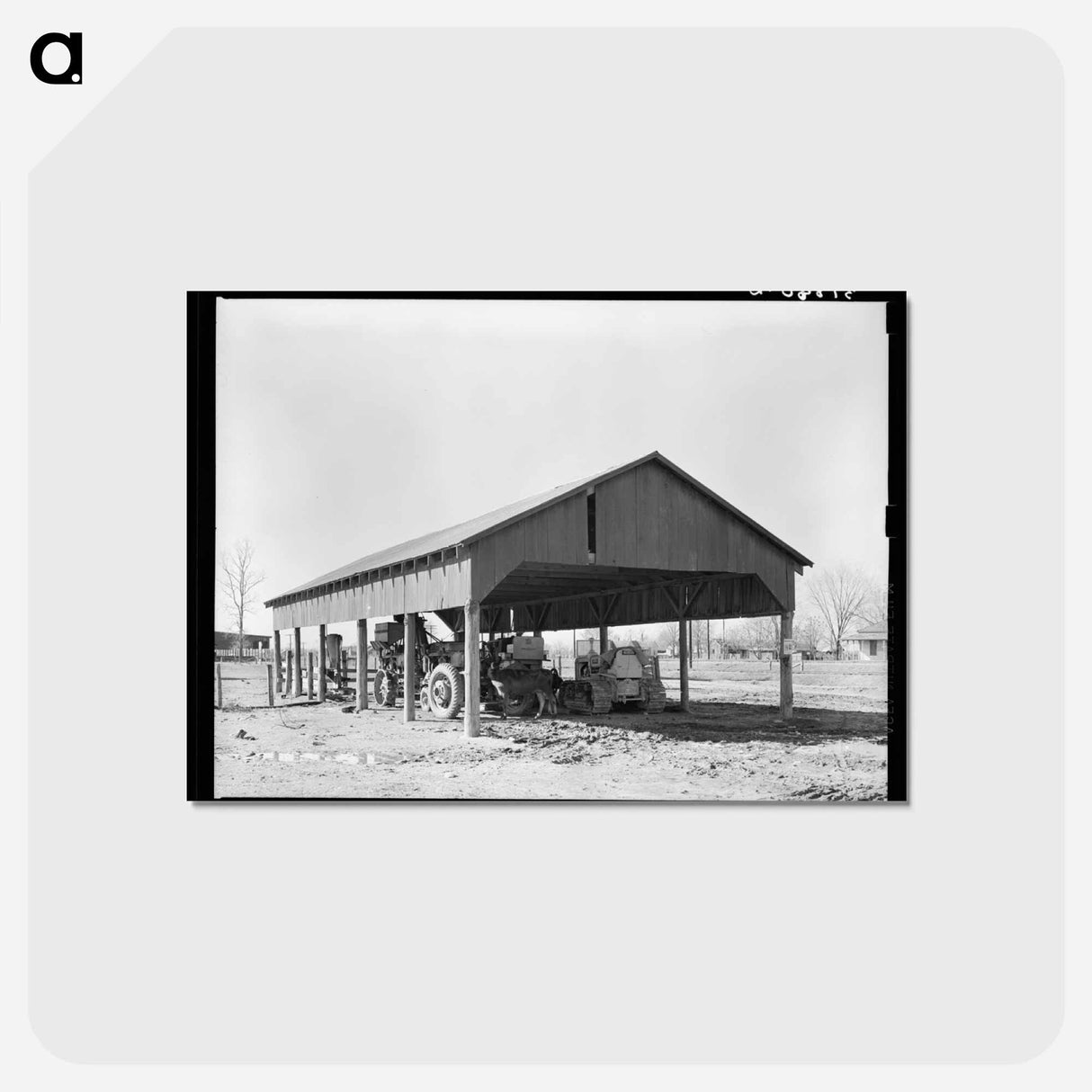 アートポストカード-Agricultural Machinery Shed, Jerome, Arkansas
- ラッセル リー Postcard.