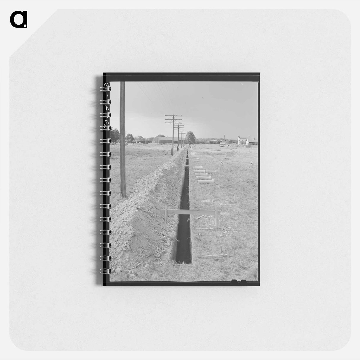 アートメモ帳-Ditch for Sewer Pipe at FSA Trailer Camp, Hermiston
- ラッセル リー Memo.