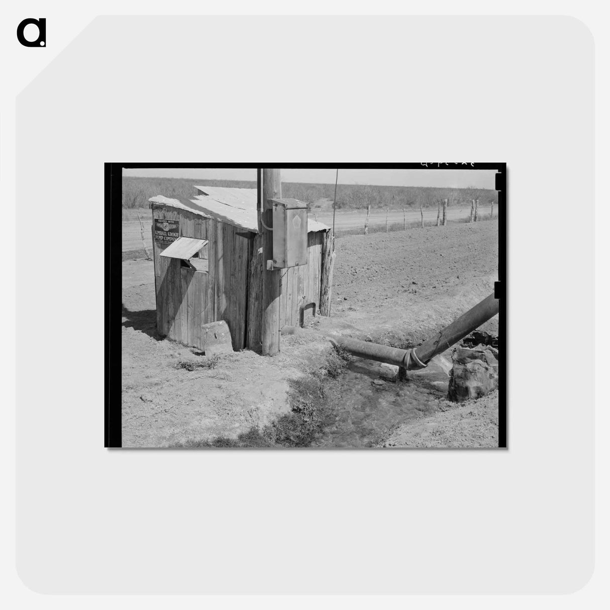アートポストカード-Irrigation System at La Pryor
- ラッセル リー Postcard.